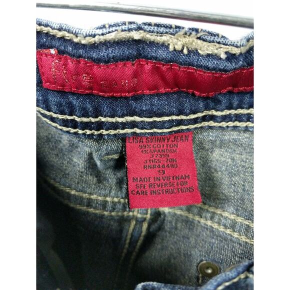 Fire Jeans Lisa Skinny Jean Women's Waist 28" Blue Denim Cotton/Spandex Size 9 - Picture 10 of 11